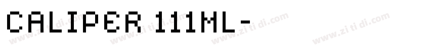 CALIPER 111ML字体转换